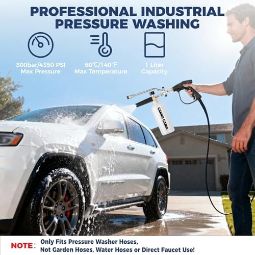 Foam Cannon Dual Connector for Pressure Washer, Industrial Car Nine-Piece Set