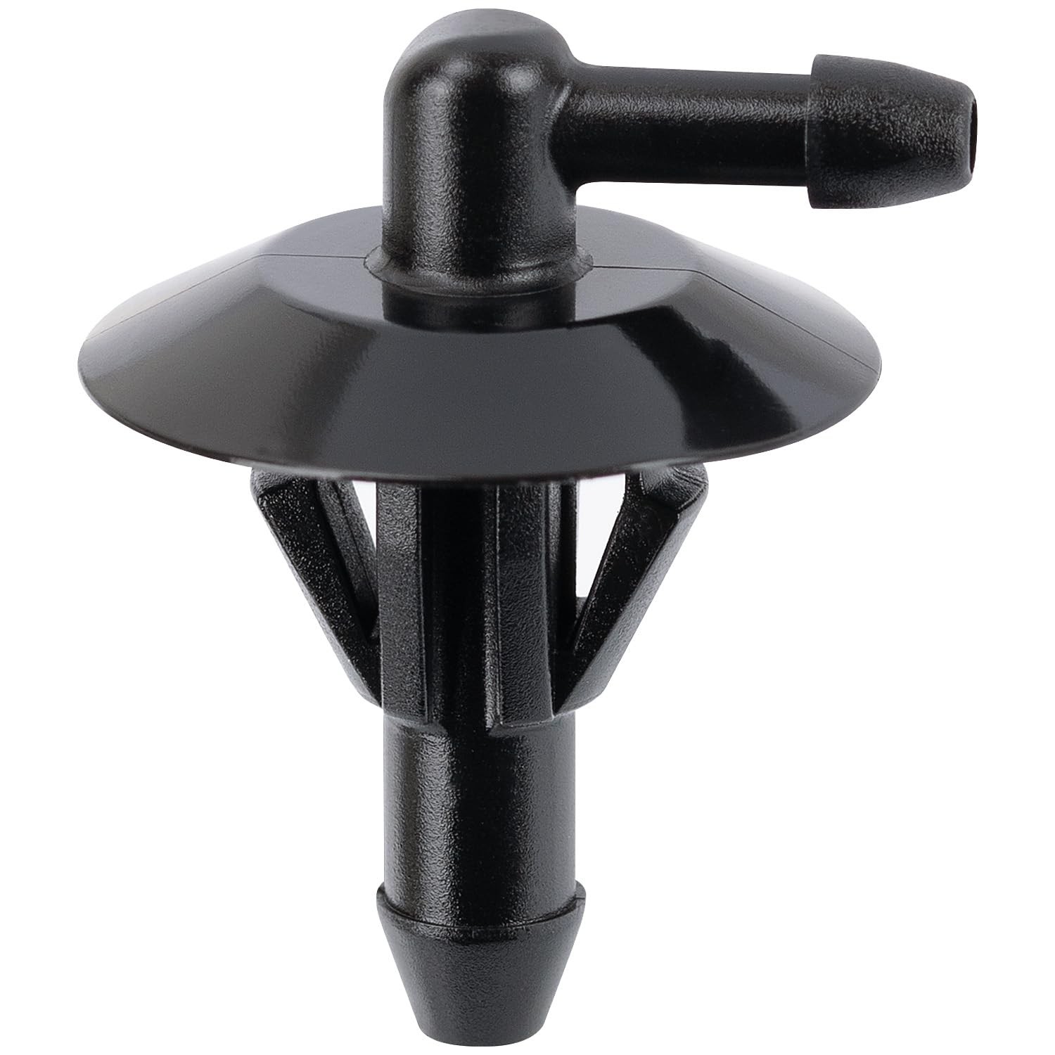 OAUTOO 10pcs Windshield Washer Hose Connector Elbow Type 10 Count, Black