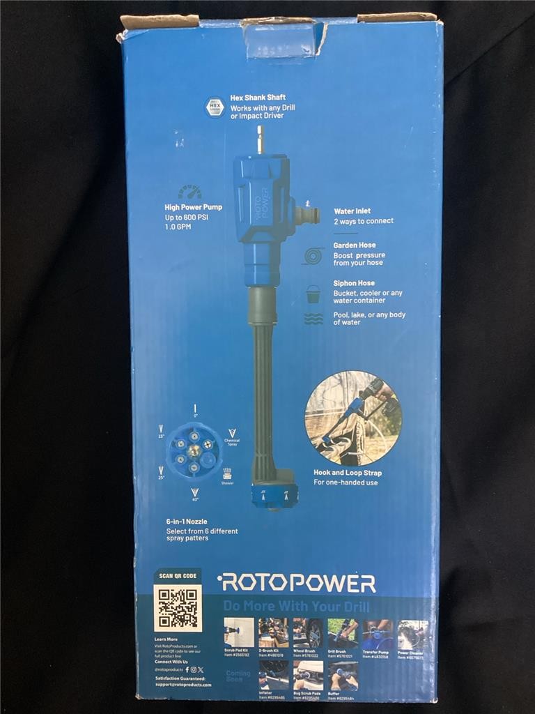 + ROTO POWER Power Cleaner Drill Attachment RPC100