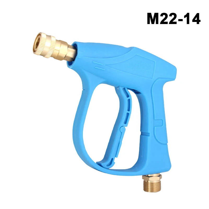 2175 PSI High Pressure Washer Gun Blue/Black Short Handle – M22-14 Thread Option