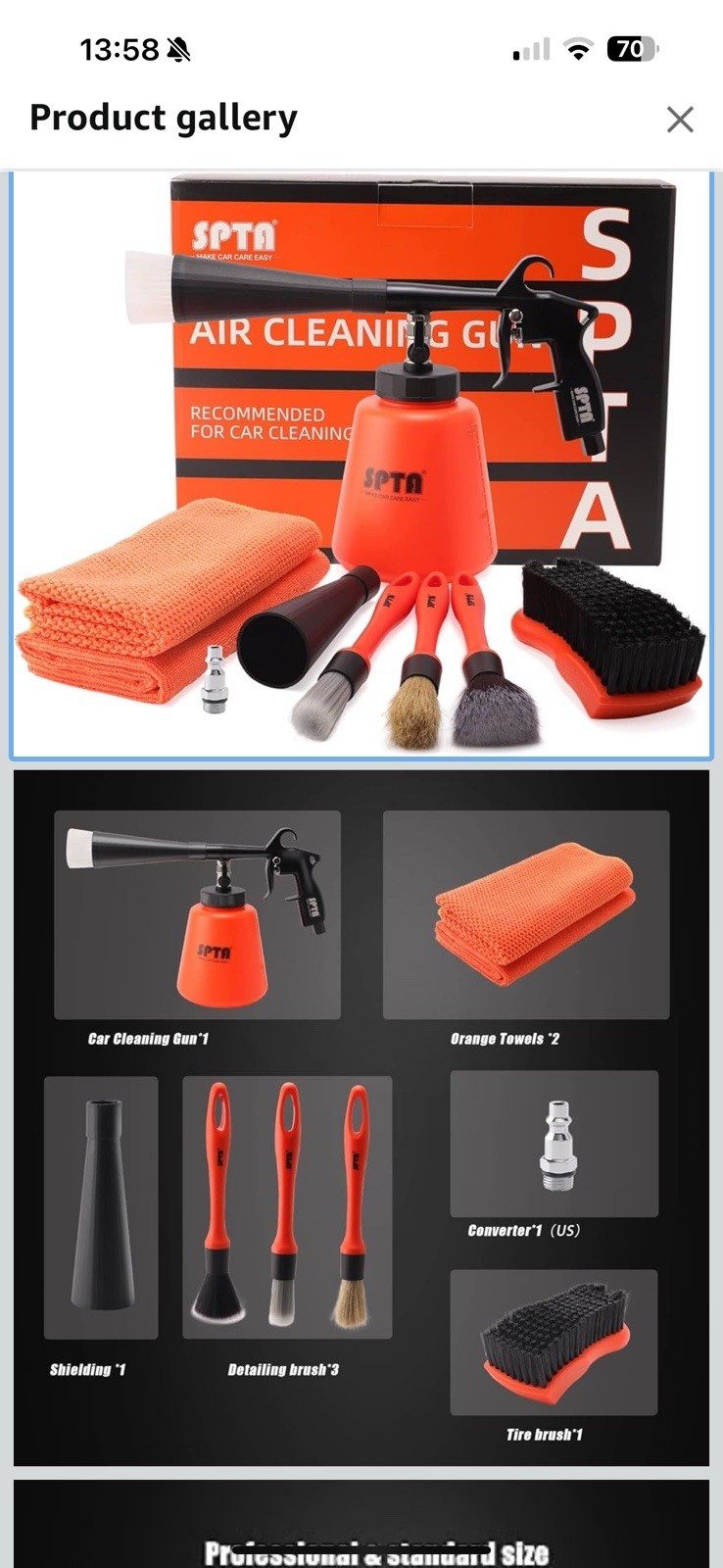 High Pressure Car Cleaning Gun, Cleaning Gun, Car Interior Washing Kit C3