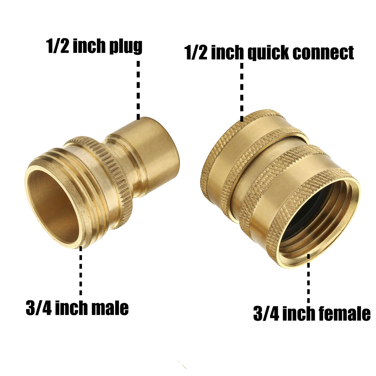 Ultimate Pressure Washer Adapter Set Quick Disconnect Kit M22 Swivel to 3/8 I…