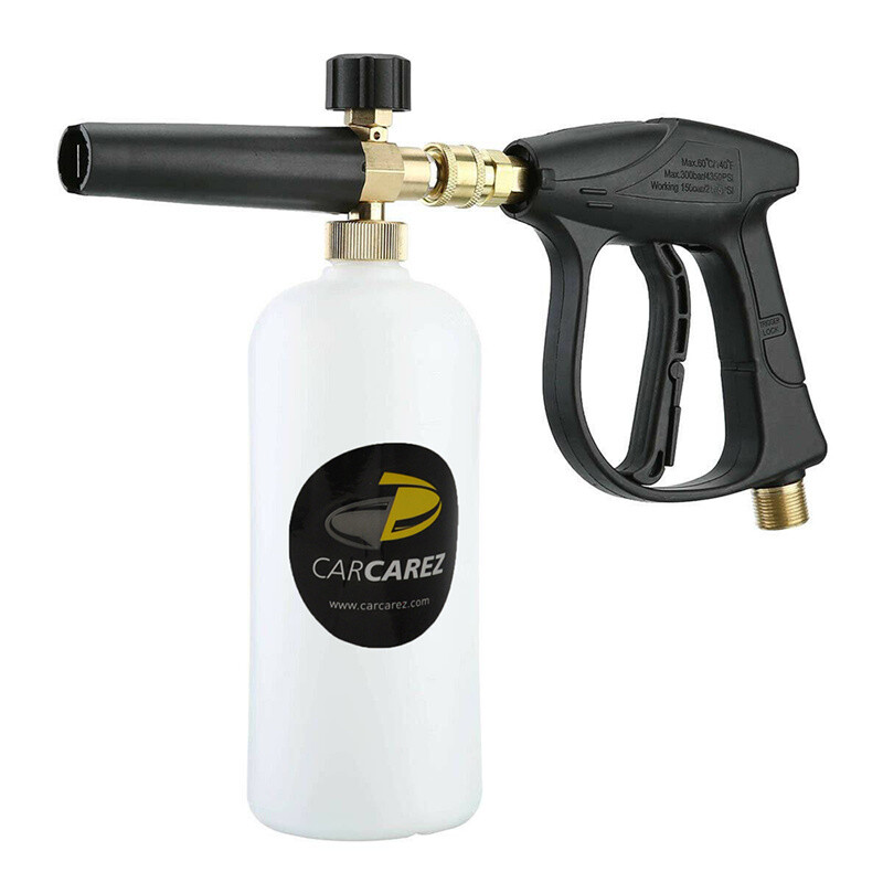 1/4″ Snow Foam Washer Gun Car Wash Soap Lance Cannon Spray Pressure Jet Bottle
