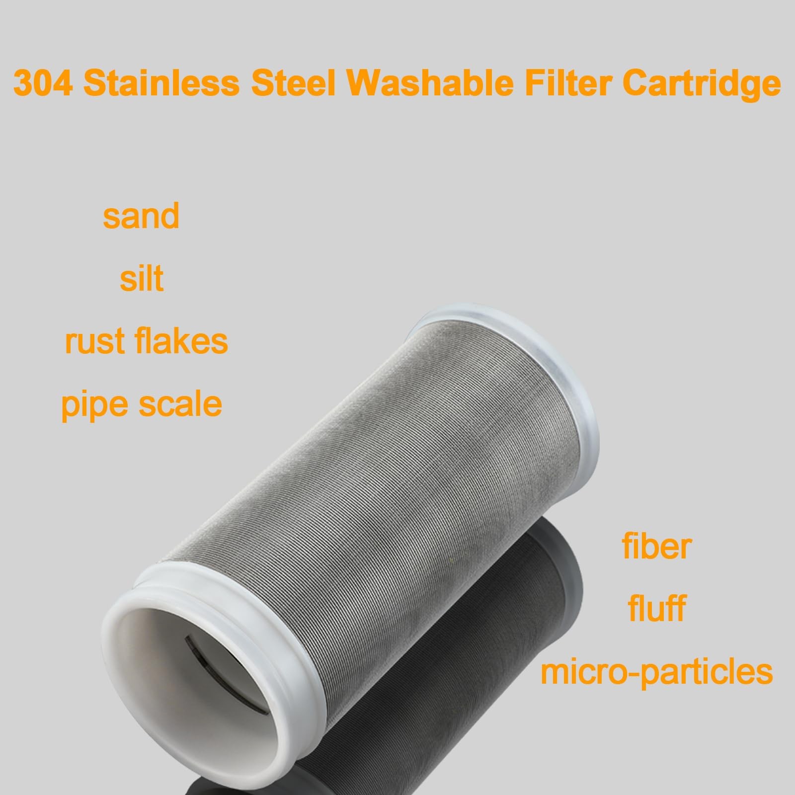 40 Micron Brass Spin Down Sediment Water Filter for Washer, Hose, Well Water