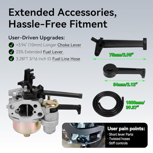 Carburetor for Northern Tool Powerhorse 212cc 6HP 3100 PSI 2.5 GPM CR950 XR950