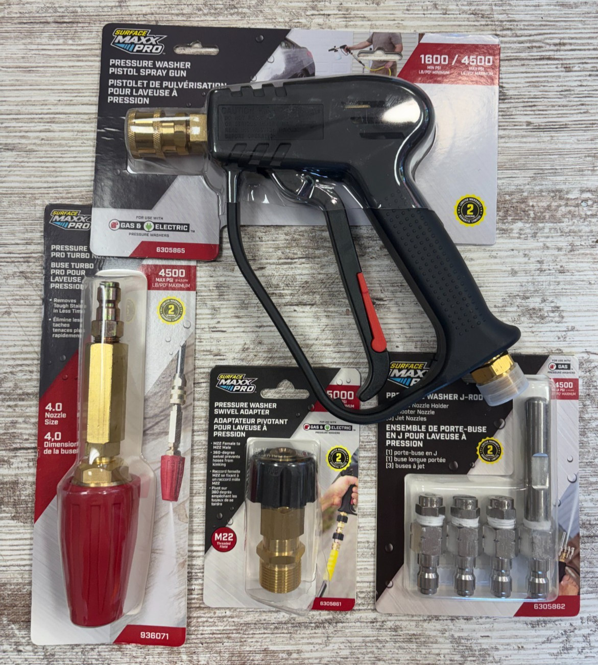 $196.97 TOTAL VALUE!! NEW!! Suface Maxx Pressure Washer Pro KIT!!