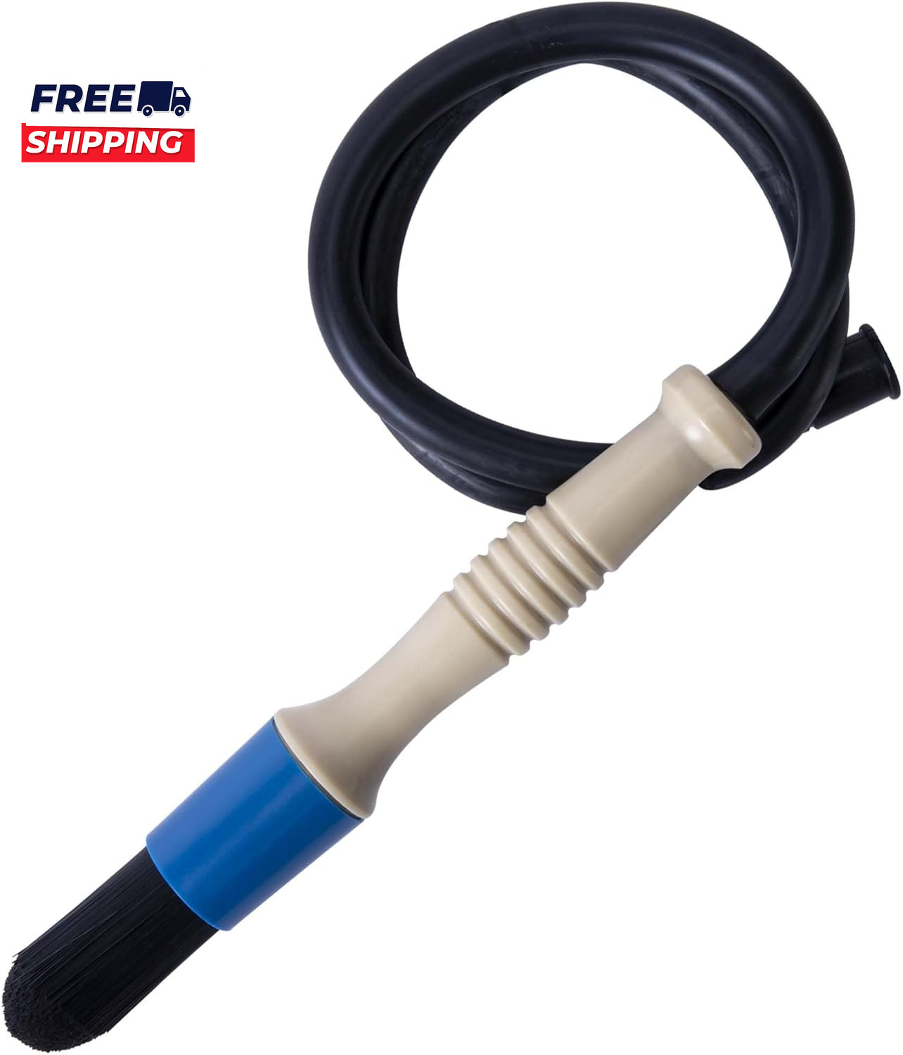 Parts Washer Brush with Hose Wear Resistant Parts Cleaning Brush