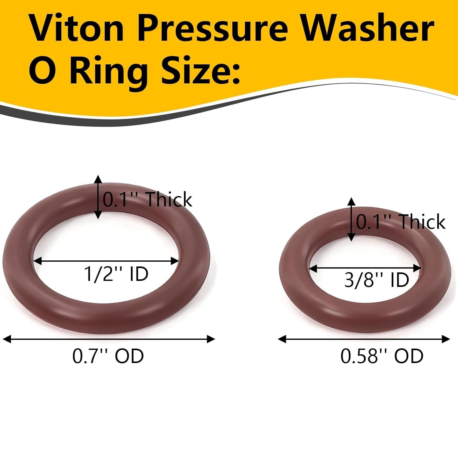 Leak-Proof 30-Piece Viton O-Ring Set for Pressure Washers – High Performance