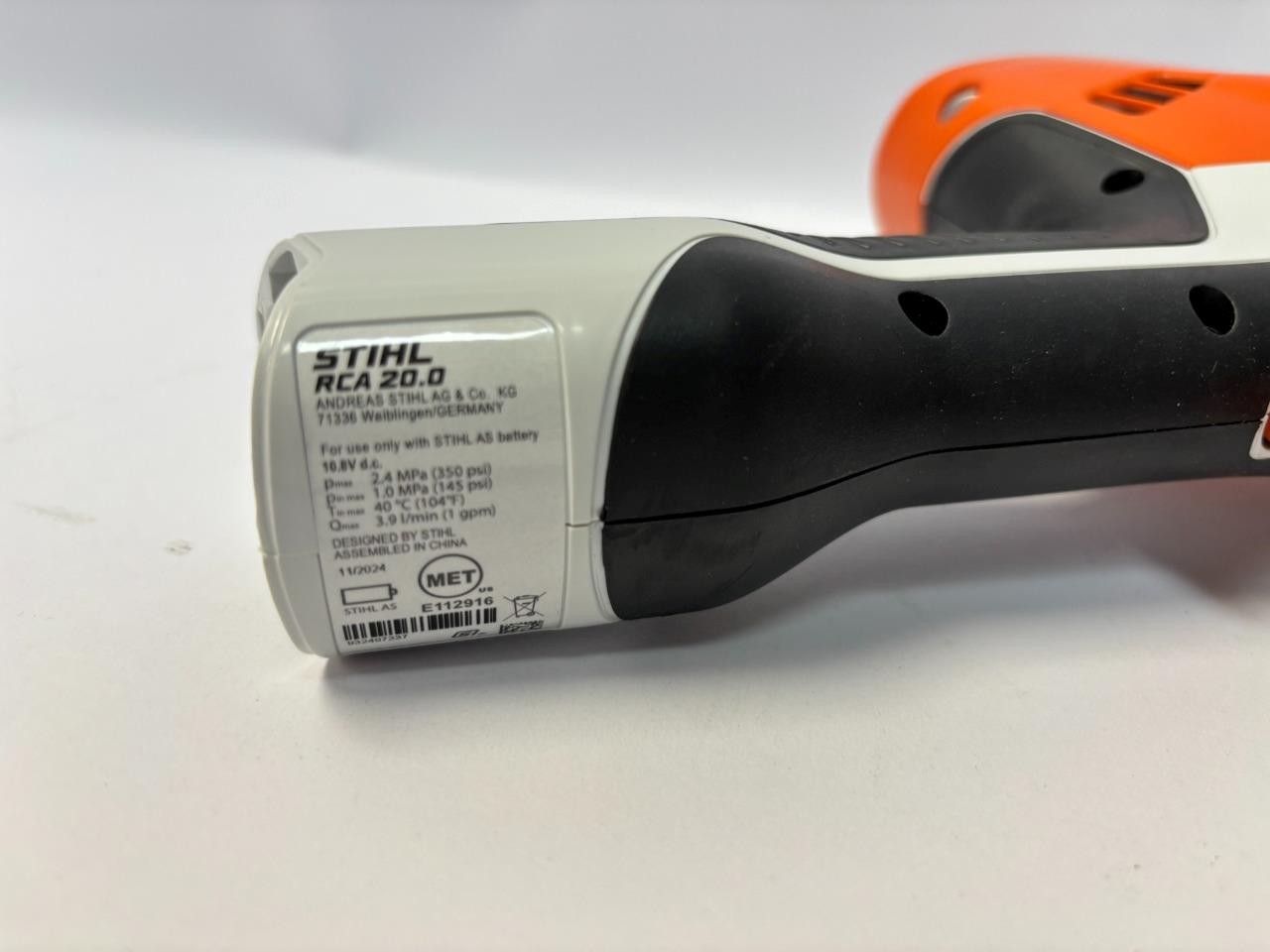 STIHL RCA 20 Portable Power Cleaner Pressure Washer 350 PSI • 1 GPM • Tool‑Only