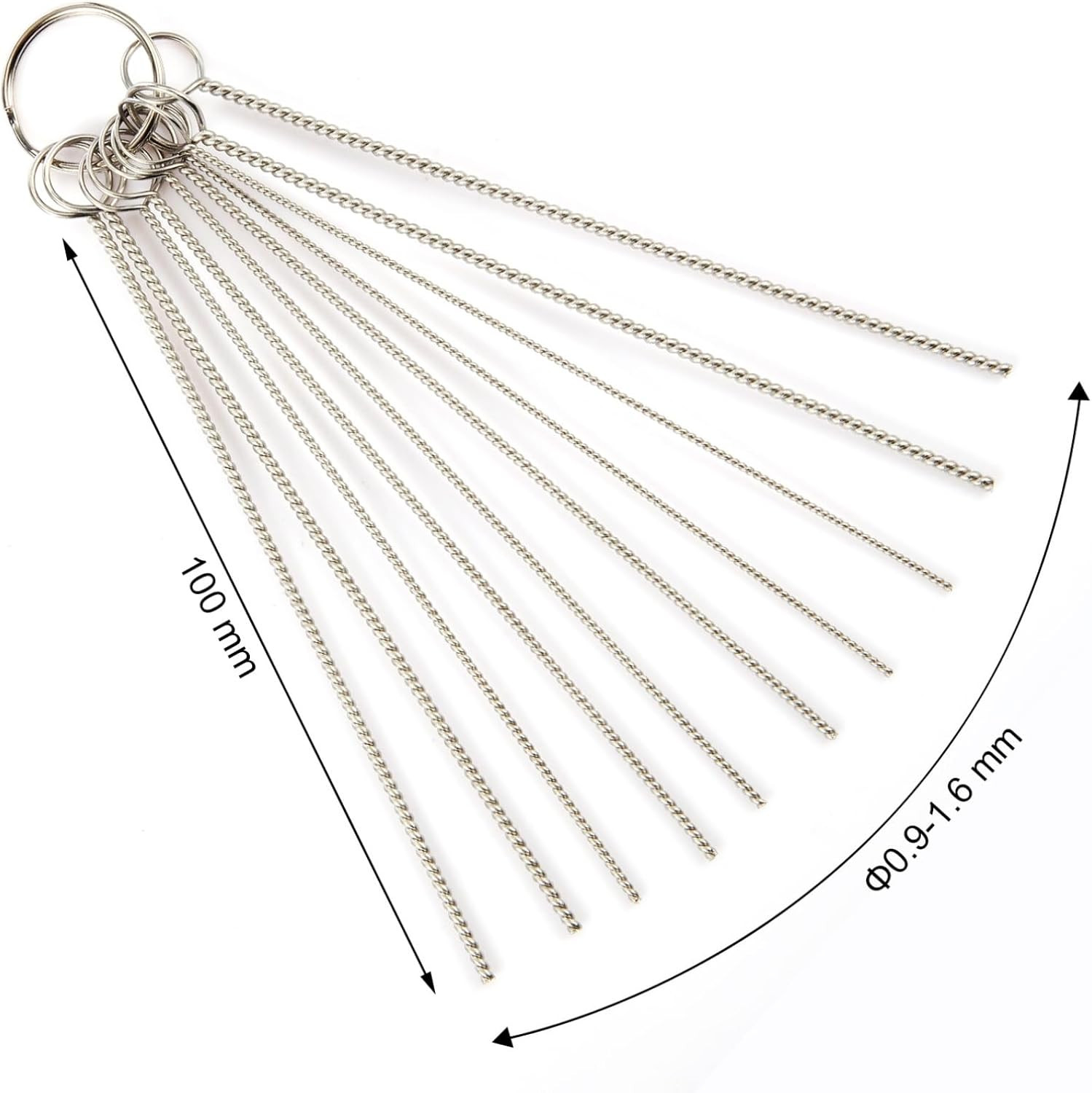 Mudder Set of 9 Carburetor Cleaning Kit Torch Tip Cleaner, Stainless Steel Carbo