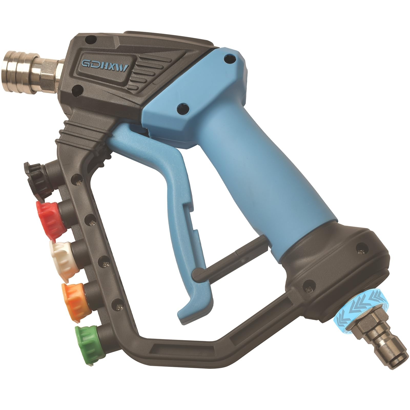 High Power Pressure Washer Gun with Swivel, 5 Nozzles, 5000 PSI, Loss Prevention