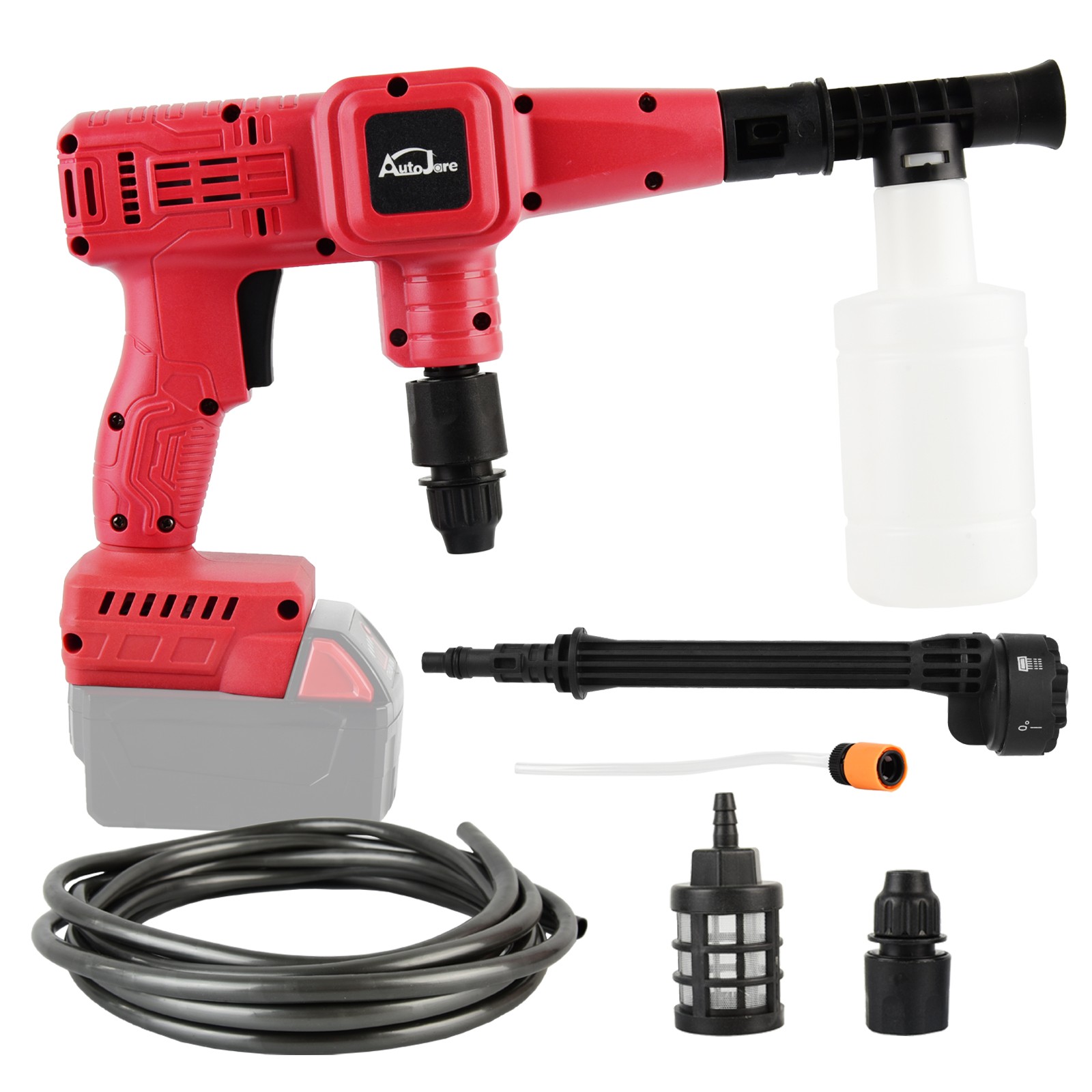 For Milwaukee18VCordless Car High Pressure Washer Gun Jet Water Wash Cleaner Gun