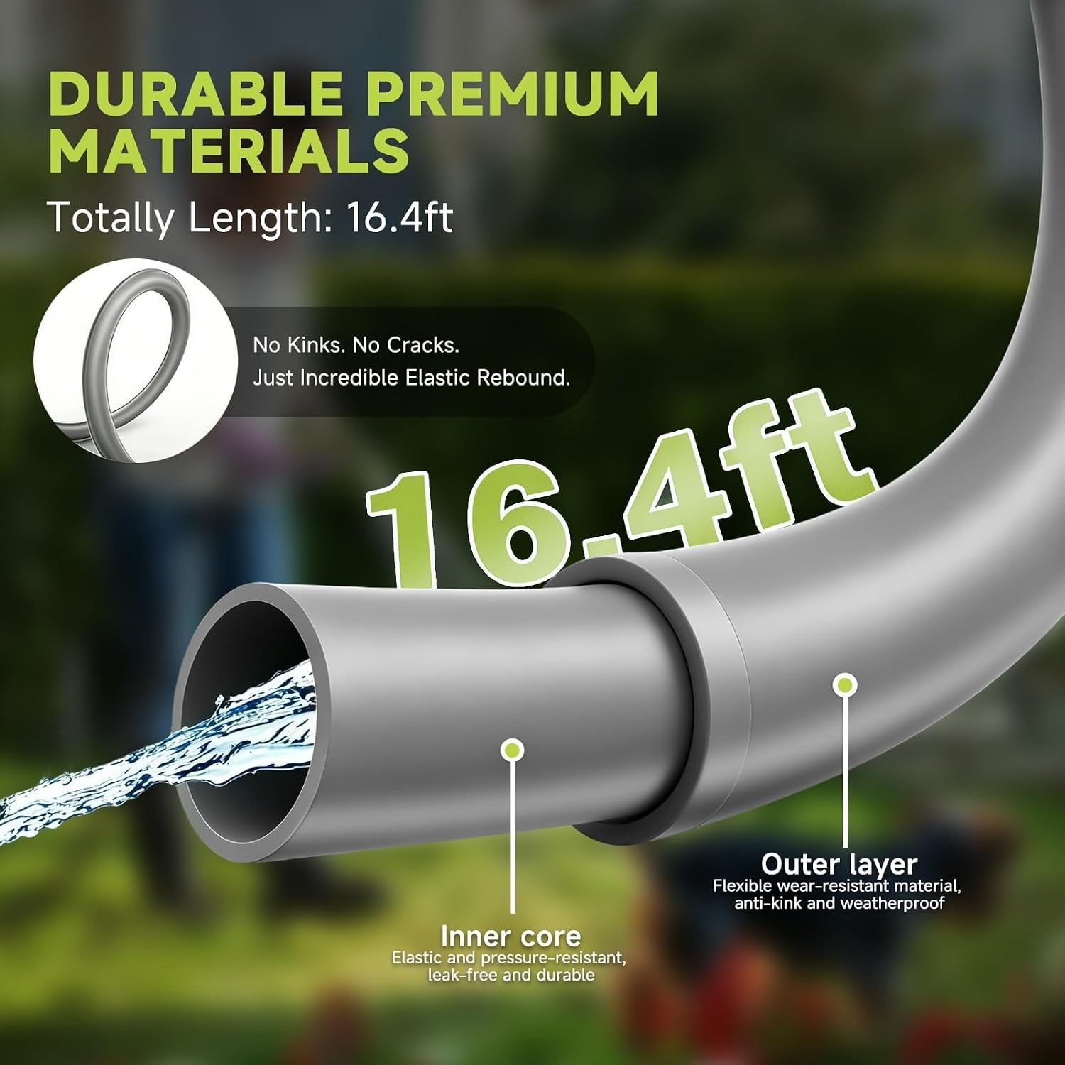 Cordless Portable Washer Battery Operated, 800 PSI Portable Handheld Washer 16ft