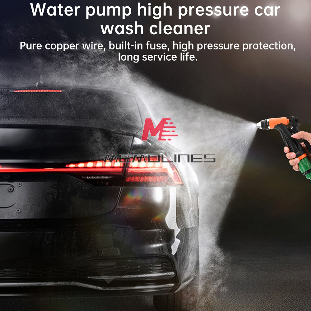 DC12V Portable Car High Pressure Washer Water Wash Cleaner Pump Kit Self-Priming