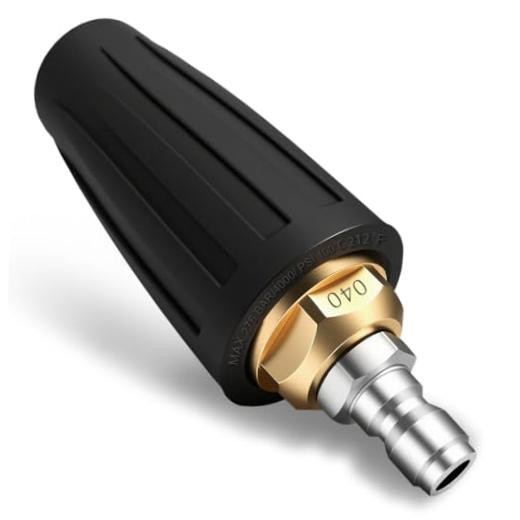 Turbo Nozzle Pressure Washer Tips, Max 4000 PSI, Upgrade 360° Rotating Turbo