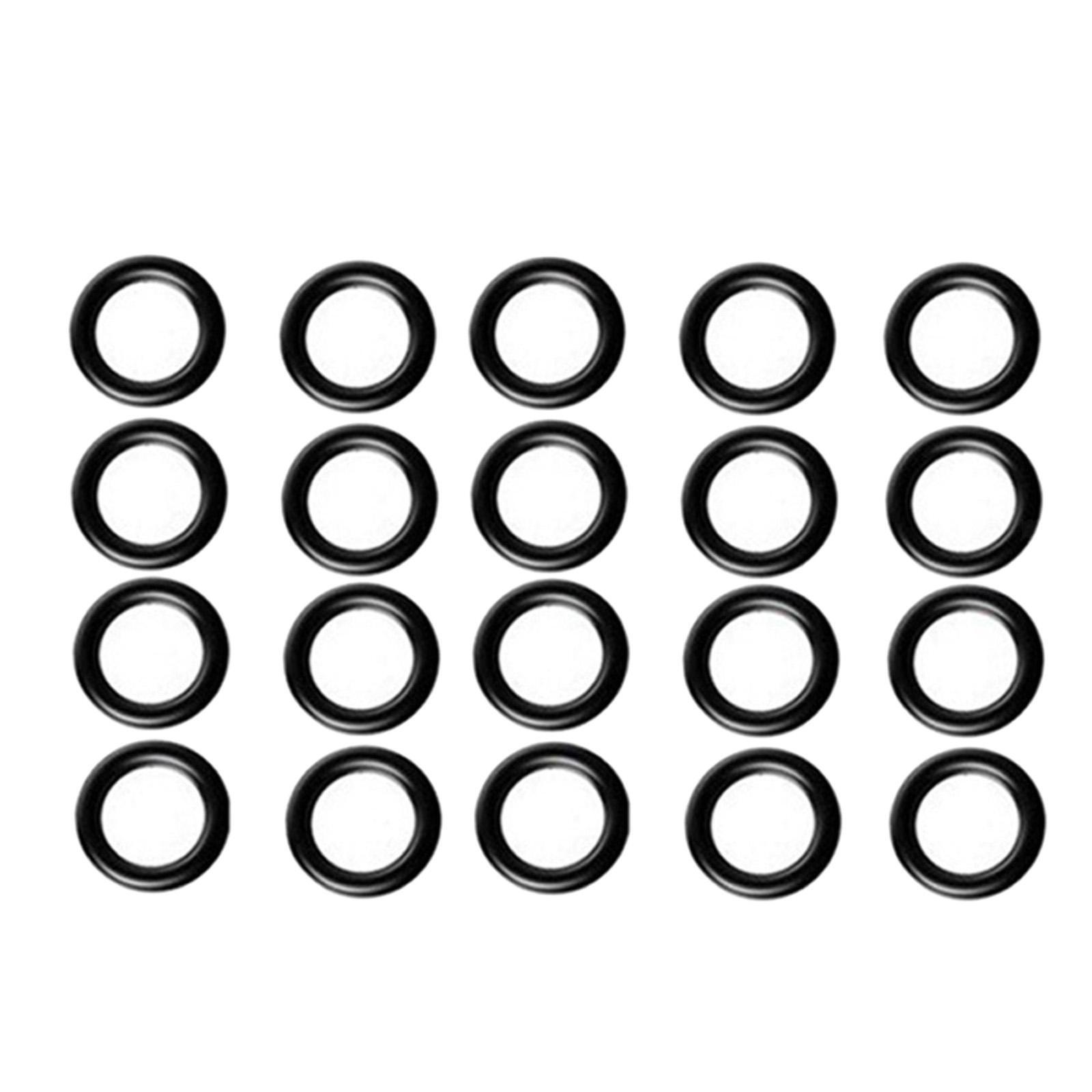 20pcs Electric Pressure Washer O Rings Black for 1/4″ Quick