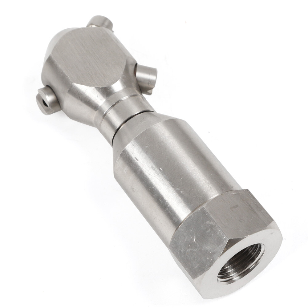 Stainless Rotating Jet Spraying Washing Nozzle Tank Barrel Pipeline Clean 1/2”