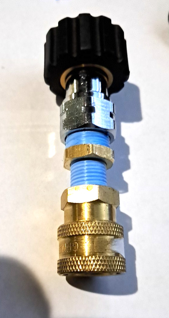 M22/15mm Twist Connect (Non Standard ) x 1/4 General Pump Quick Coupler