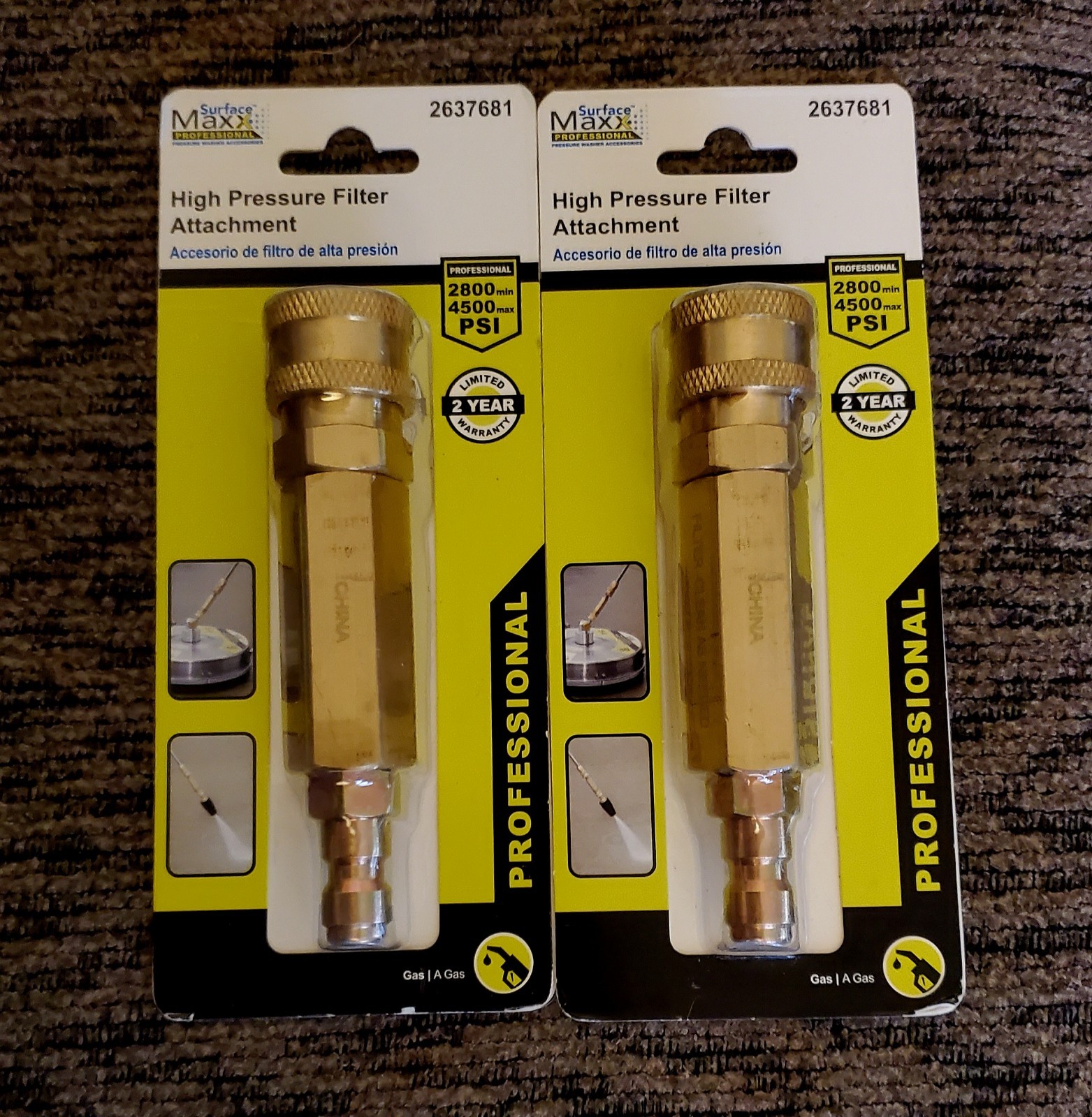 (2) Surface Maxx High Pressure Filter Attachment Professional #2637681