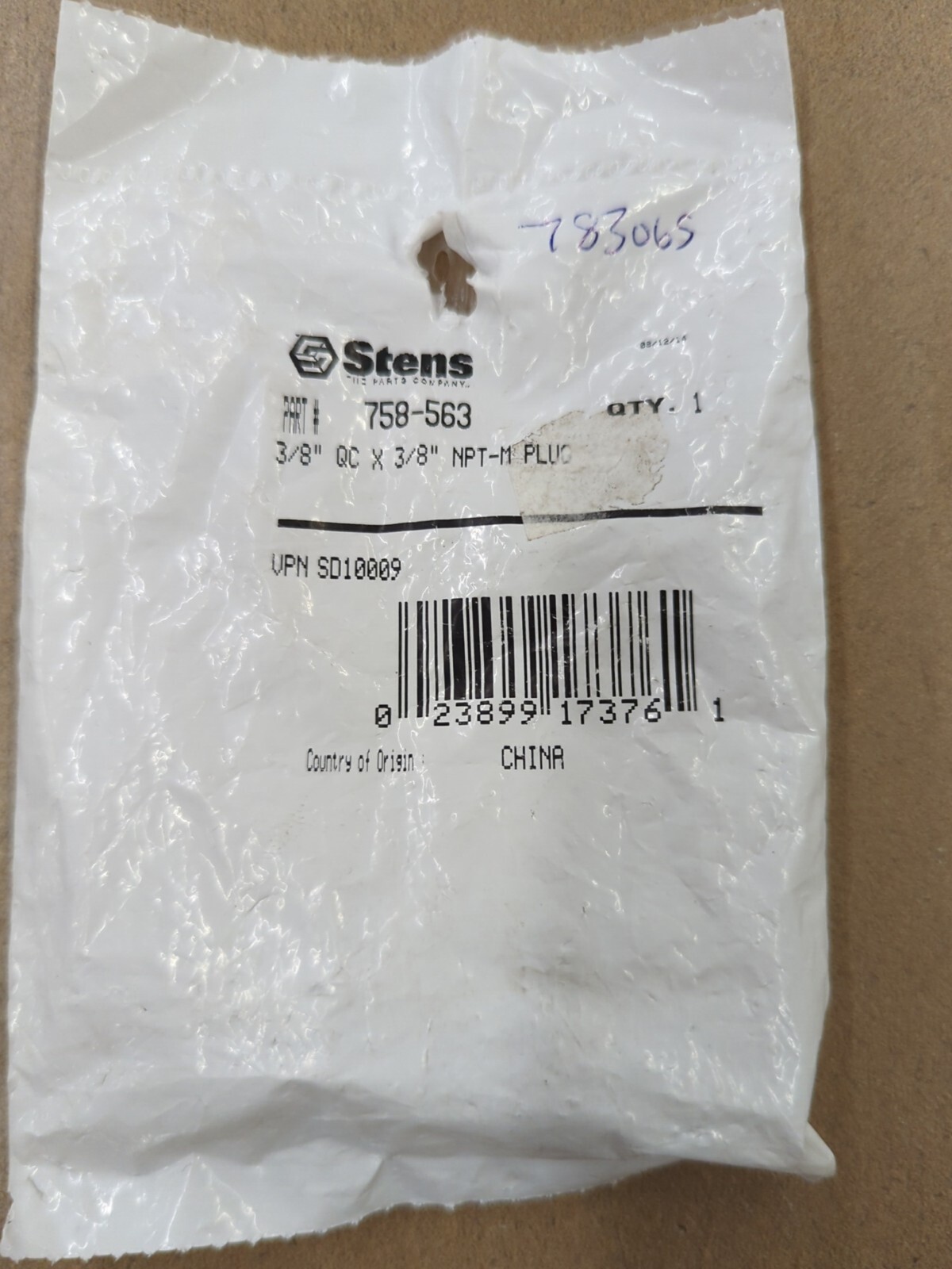 New Stens 758-563 3/8″ Quick Disconnector Plug 4000PSI PP Washer Air Compressors