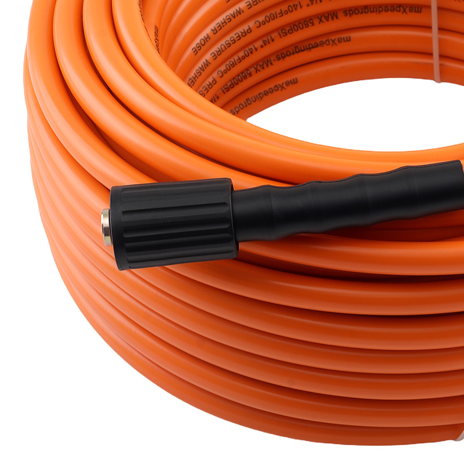 Pressure Washer Hose 100FT 5800PSI Extension Hose w/ M22 14mm to 3/8″ Adapter