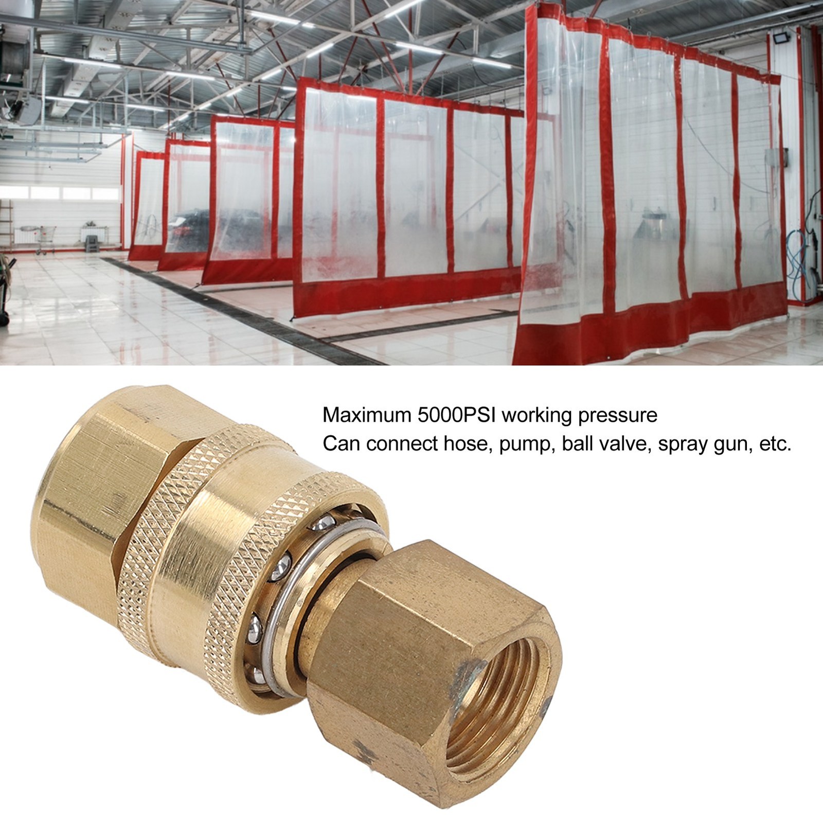 M18x1.5mm Female 5000PSI High Pressure Washer Fittings Washing Machine Pipe