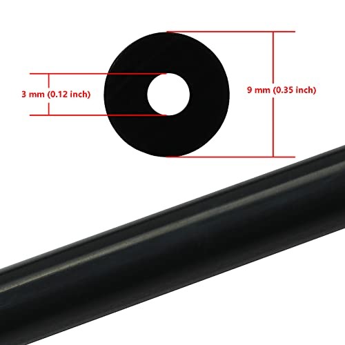 5FT ID 1/8″ (3mm) High Temperature Silicone Vacuum 5/32″ (4mm) – 10FT Red