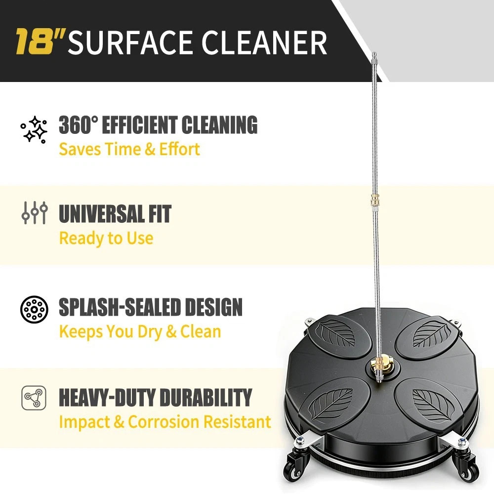 18″ Pressure Washer Surface Cleaner 4200PSI Power Washer 8GPM Free Ship USA New