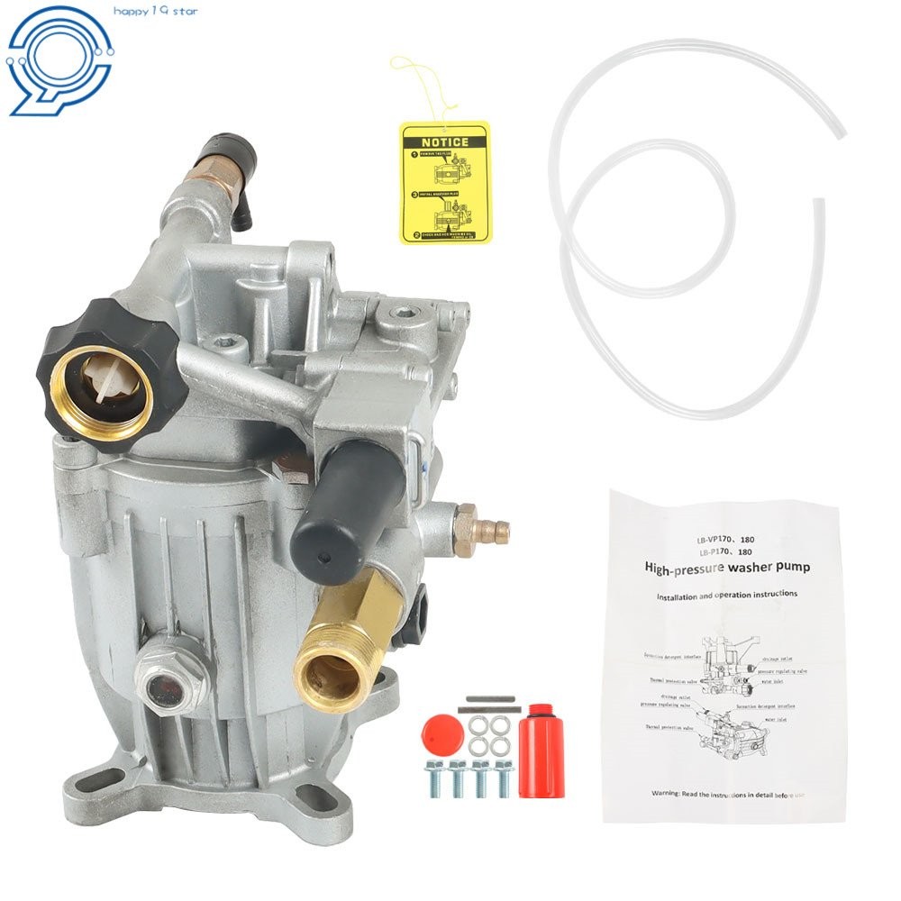 Pressure Washer Pump Horizontal 3/4″ Shaft MAX 3000 PSI,2.5 GPM,Oil Sealed 5.5HP