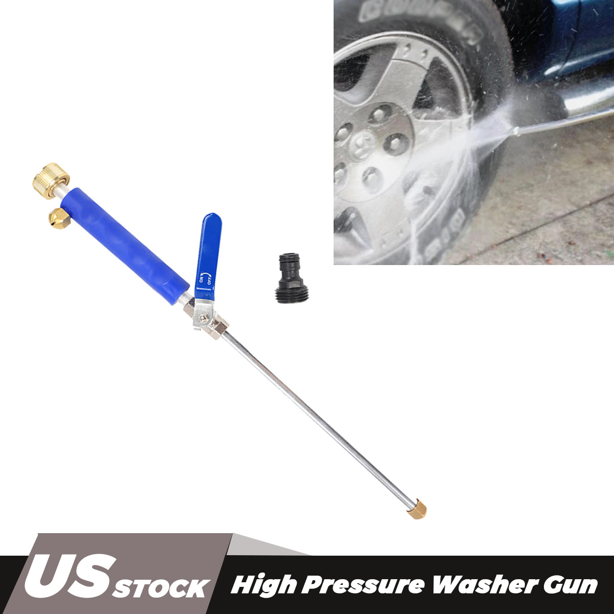 High Pressure Power Washer Water Spray Gun Wand Attachment Garden Hose US stock