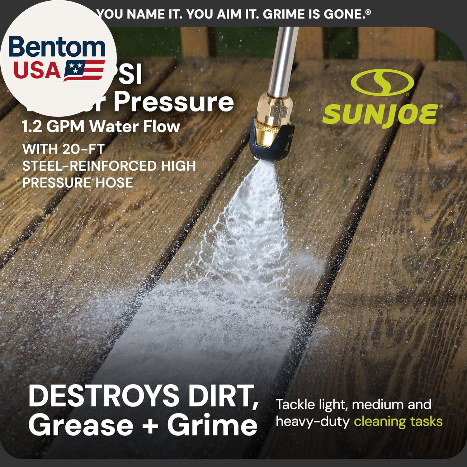 Electric Pressure Power Washer, Heavy-Duty 2500 Max PSI (2030 PSI PWMA Rated) –