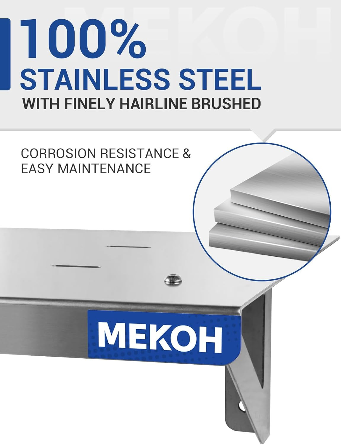 Wall Mount Pressure Washer Shelf 20″ X 10″ – Stainless Steel Pressure Washer Org