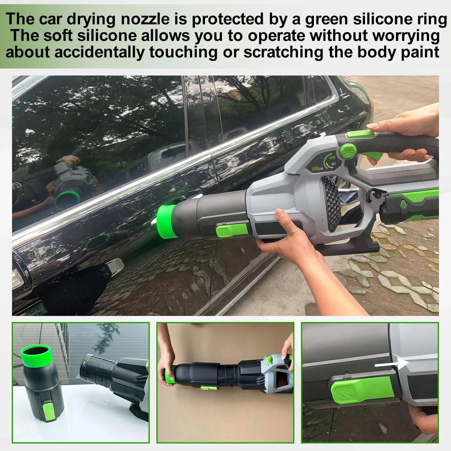 Car Drying Nozzle for EGO Power+ Leaf Blowers 530 575 580 615 650 765, Contain 1
