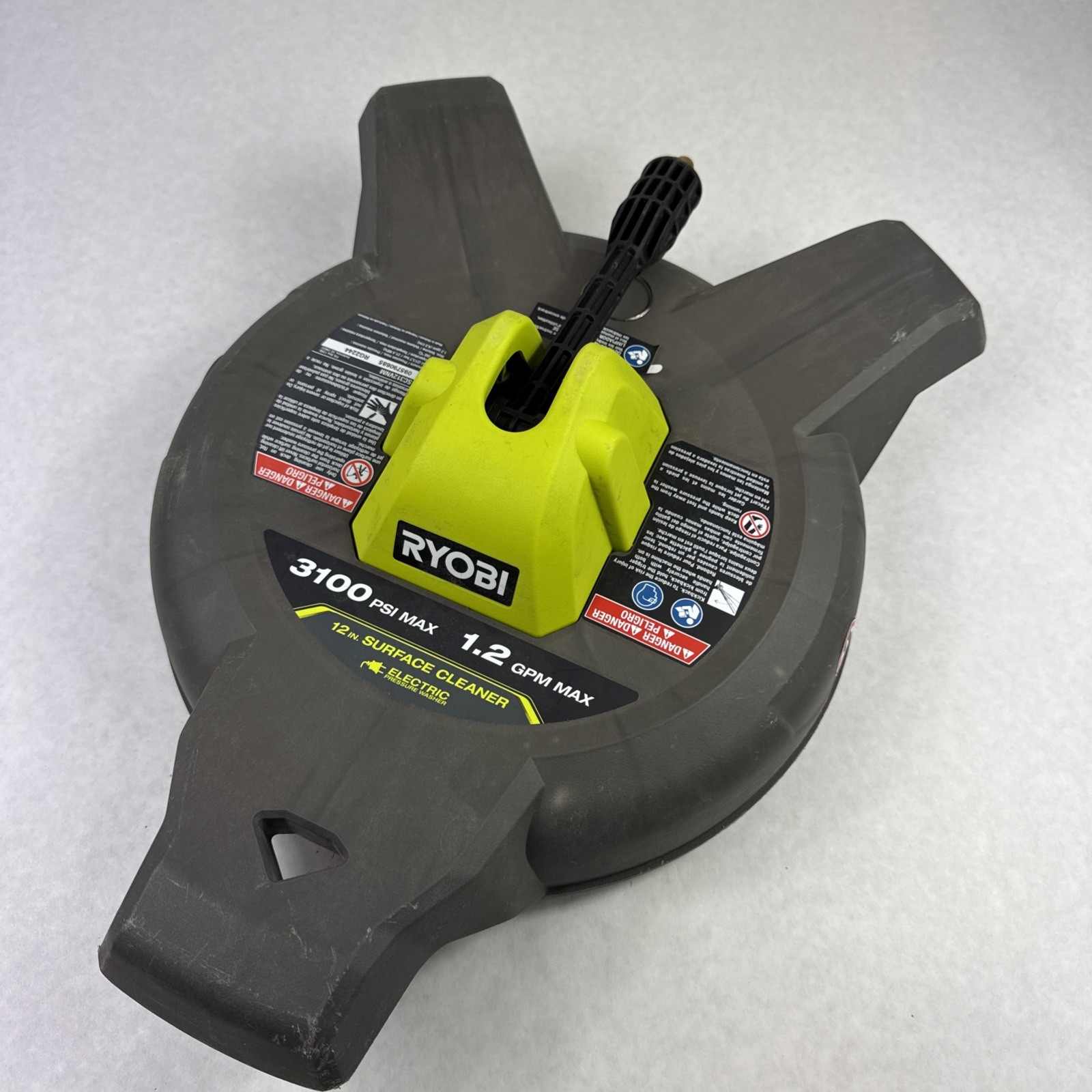 RYOBI 12in Electric Pressure Washer Surface Cleaner RY31012 3100psi 1.2GPM