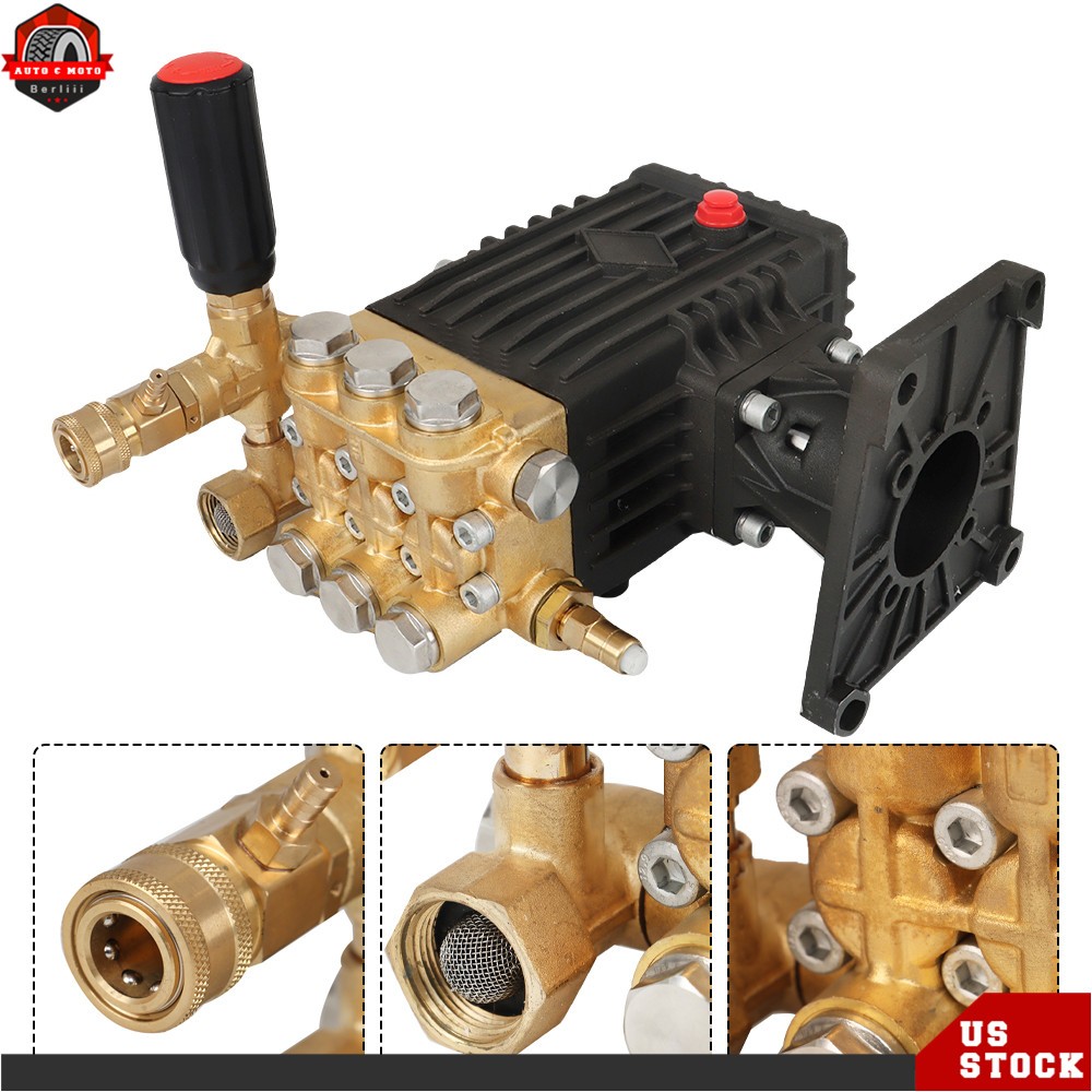NEW G: 3000 psi at 4 US gpm, 9 hp at 3400 rpm 1-in Shaft Pressure Washer Pump