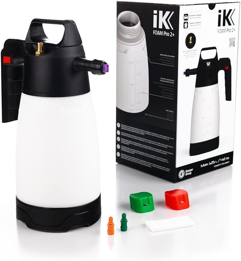 IK FOAM Pro 2+ Pump Spray Foamer with Schrader Valve – Foamsprayer 50 Oz – High-