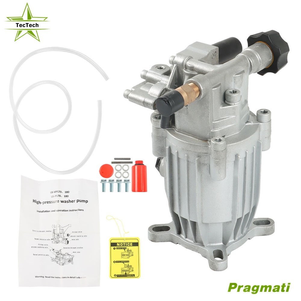 2.5 GPM Oil Sealed Pressure Washer Universal Pump 3/4 HorizShaft MAX 3000 PSI US