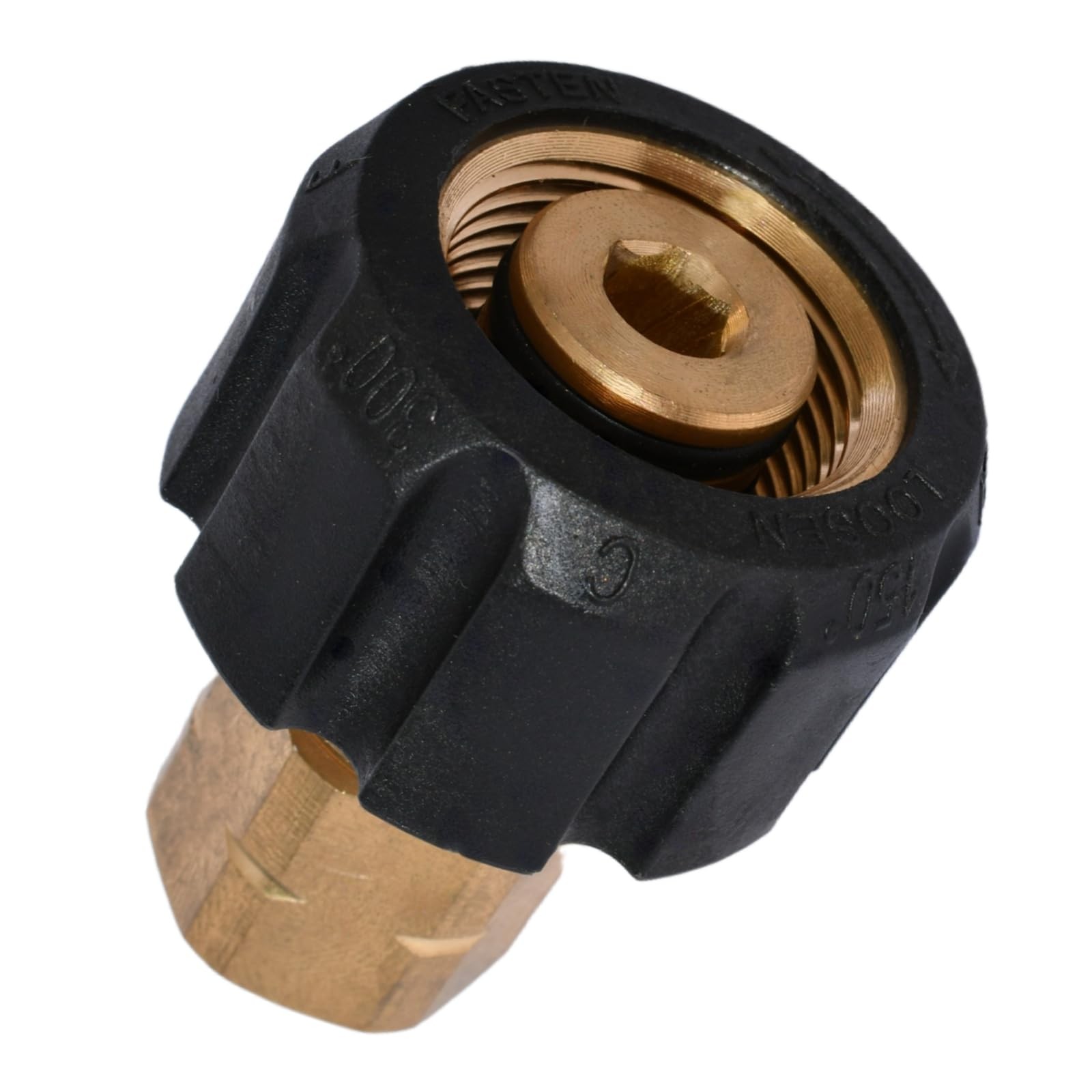 Pressure Washer Adapter 3/8 Inch FNPT x M2214mm Female Thread Coupler Brass