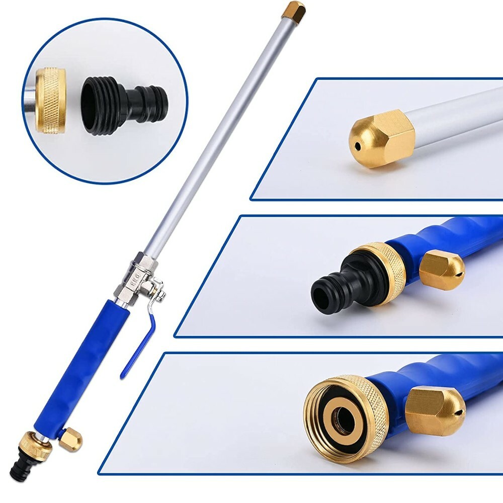 Pressure Washer Water Spray Gun Wash Nozzle Wand Car Garden Hose Soap Dispenser