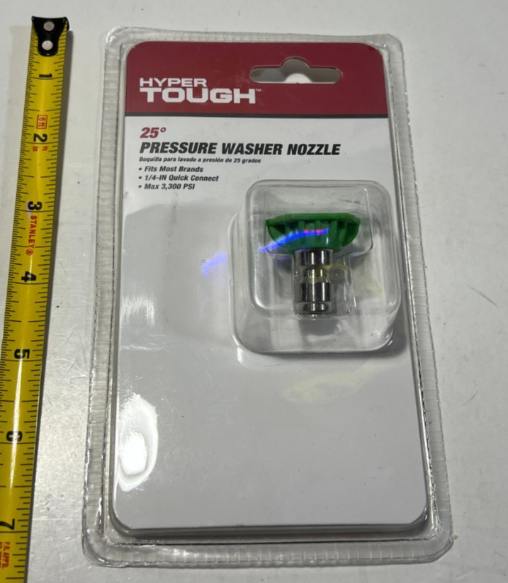 Hyper Tough 25 Degree Pressure Washer Nozzle 1/4″ Quick Connect
