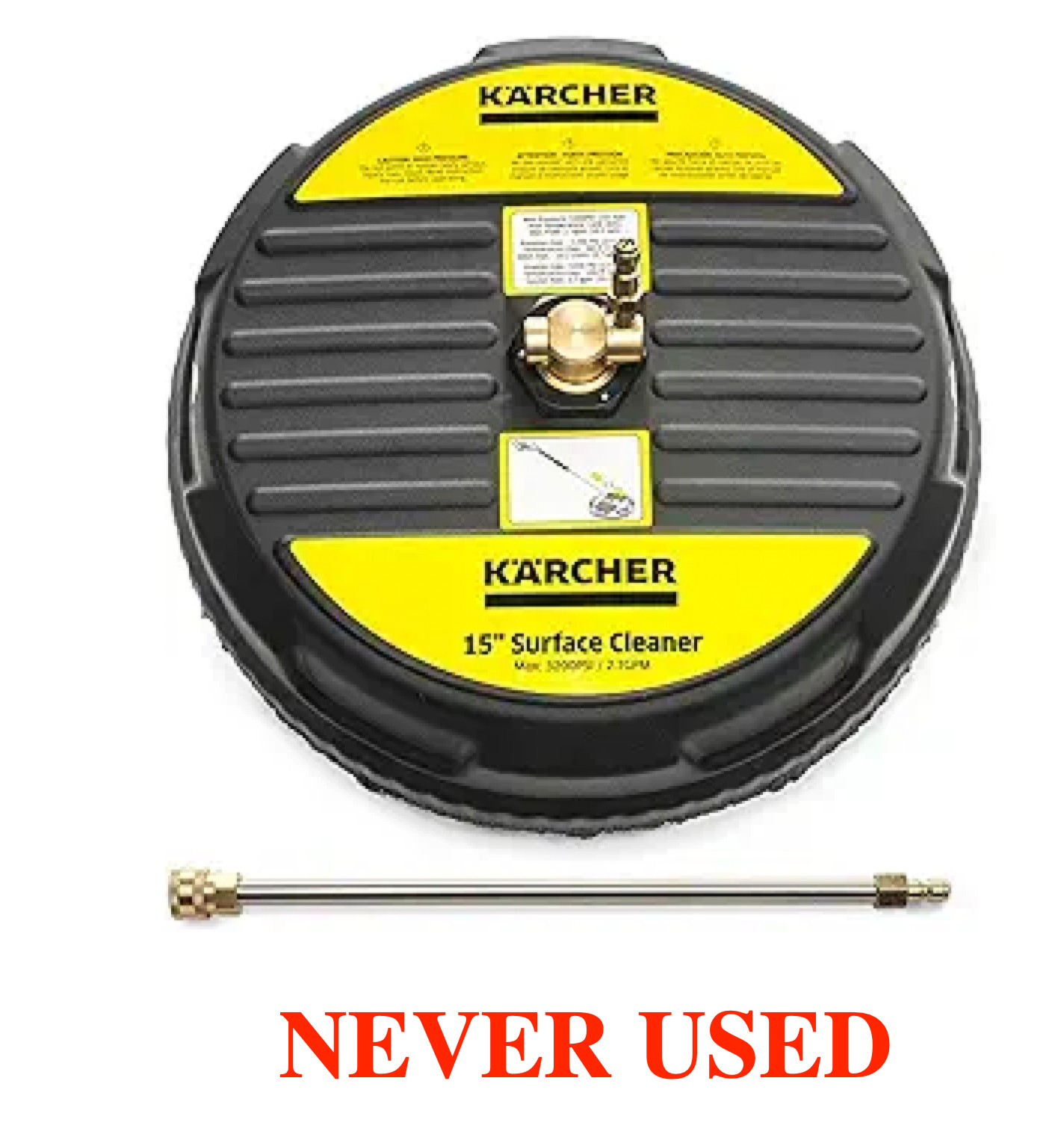 Kärcher 15″ Surface Cleaner for Pressure Washers 3200 PSI With 1/4 Quick Connect