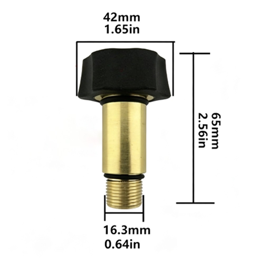 7110166 Pressure Washer Inlet Fitting Brass 3/8 Inch Male 3/4 Inch Female