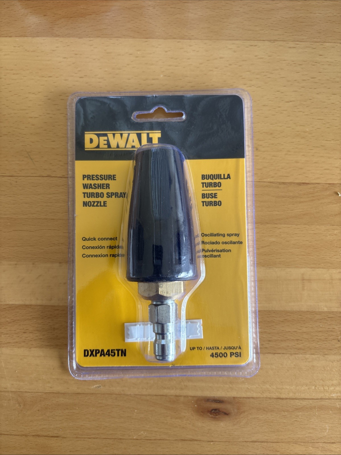 Dewalt DXPA45TN 4500 PSI Pressure Washer Turbo Spray Nozzle NEW