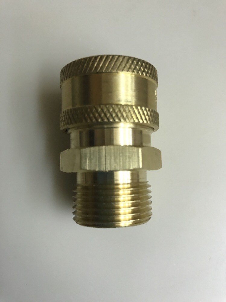 MTM 3/8 Coupler X M22 Male 15mm Twist Connect Pressure Washer (Non Standard )