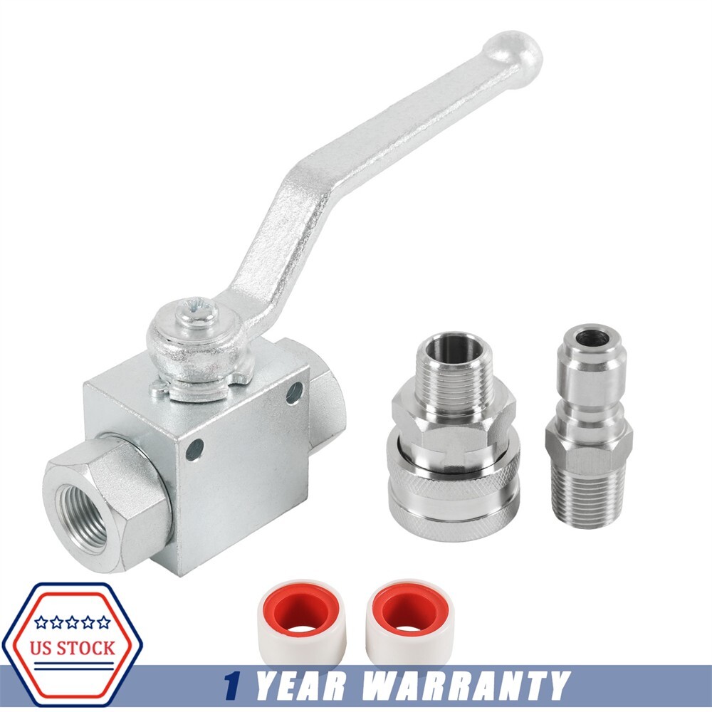 3/8″ Ball Valve 4500 PSI 3/8″ fitting Female Out NEW For Pressure Washers Max