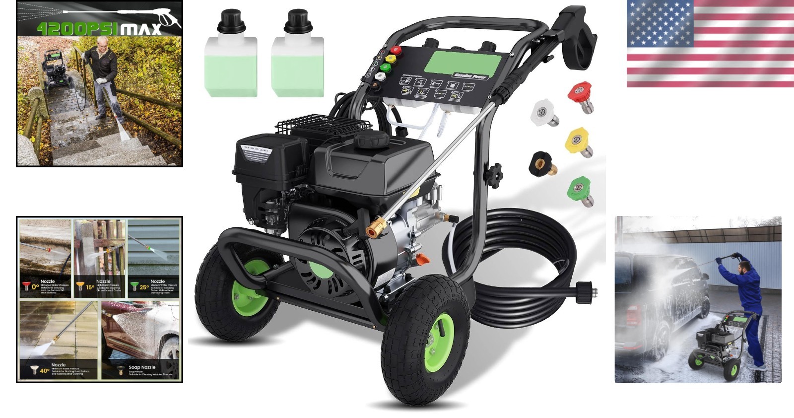 Environmental Compliant 4200PSI Gas Pressure Washer – Safe, Powerful Cleaning