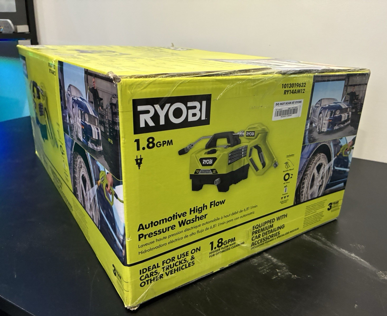 RYOBI RY14AM12 1200 PSI 1.8 GPM High Flow Pressure Washer w/ Foamer