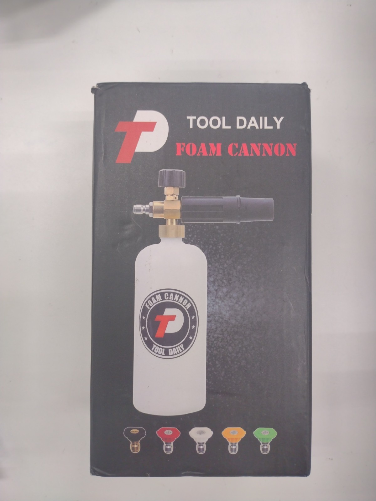 Foam Cannon with 1/4 Inch Quick Connector, 1 Liter, 5 Pressure Washer Nozzle …
