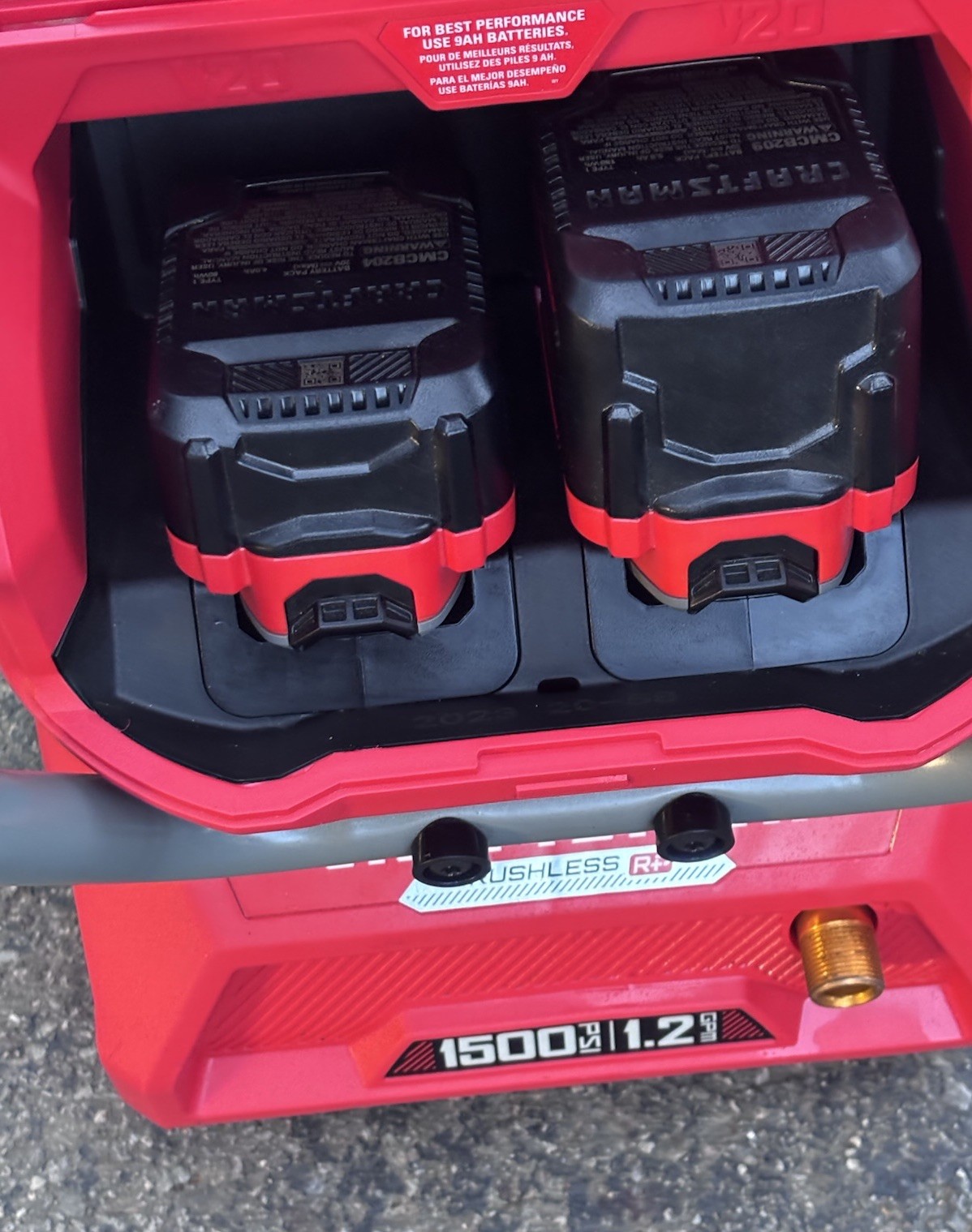 CRAFTSMAN V20 Brushless 1500 PSI 1.2 GPM Pressure Washer w/ Hose, Gun, Charger