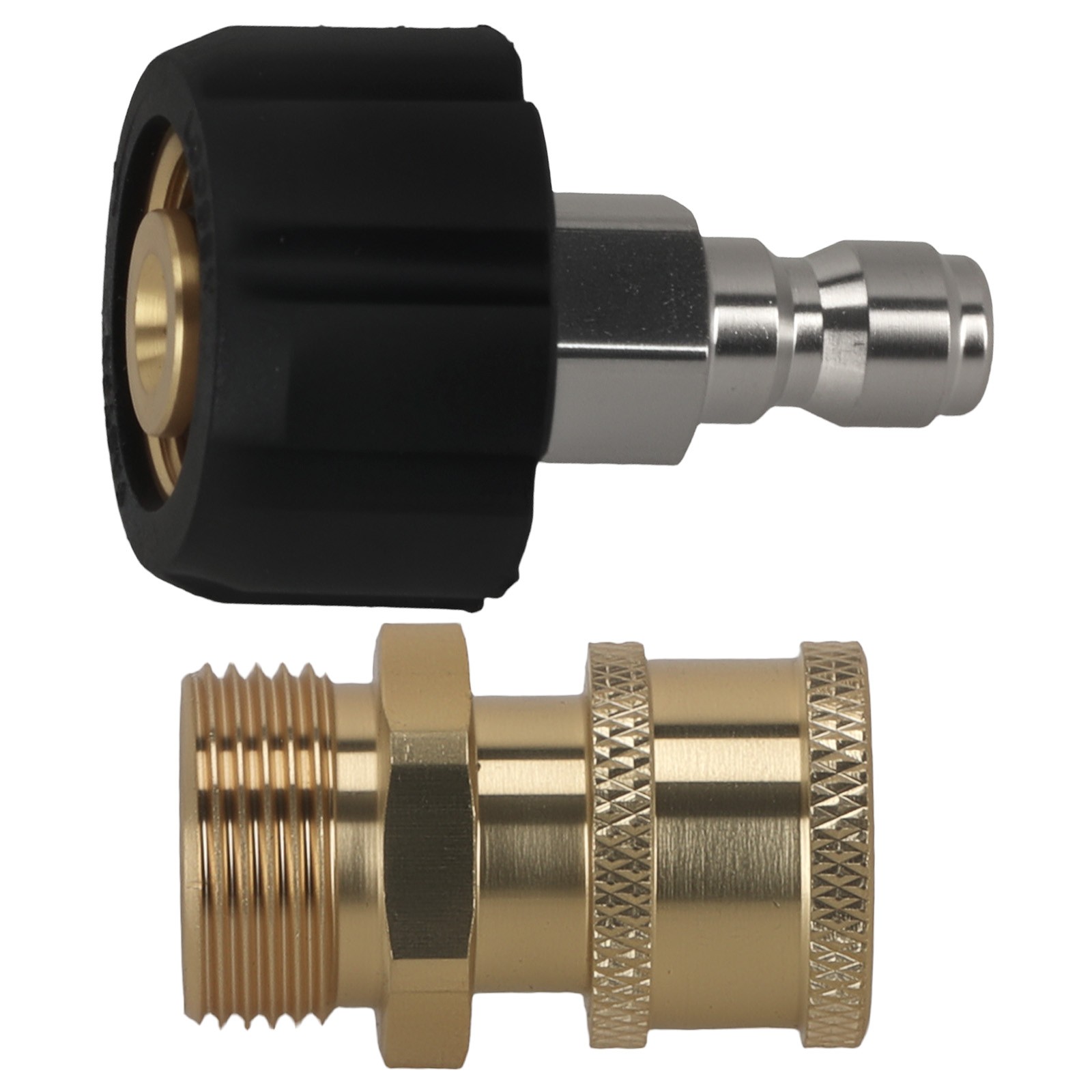 M22 14mm to 1/4″ Brass Coupler for Pressure Washer Gun Quick Connect 5000 PSI